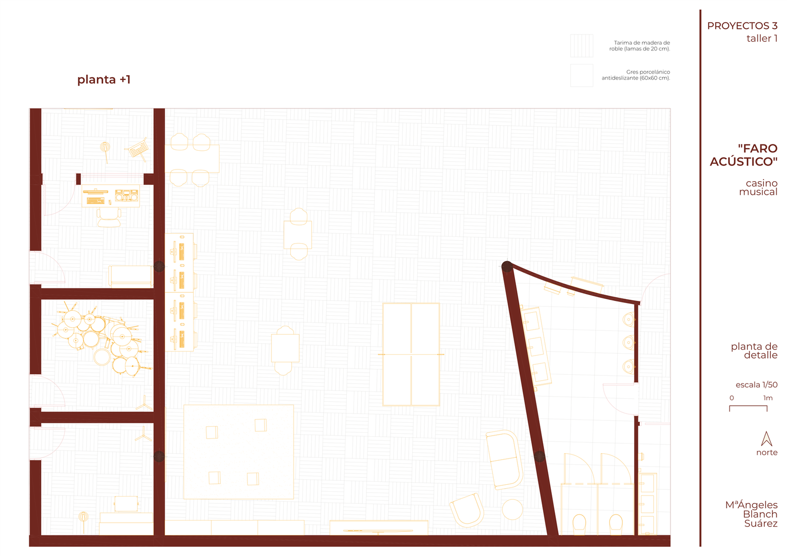 Planta de detalle constructivo
